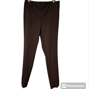 Limited tapered pants, very dark brown, skinny ankle, size 6.
